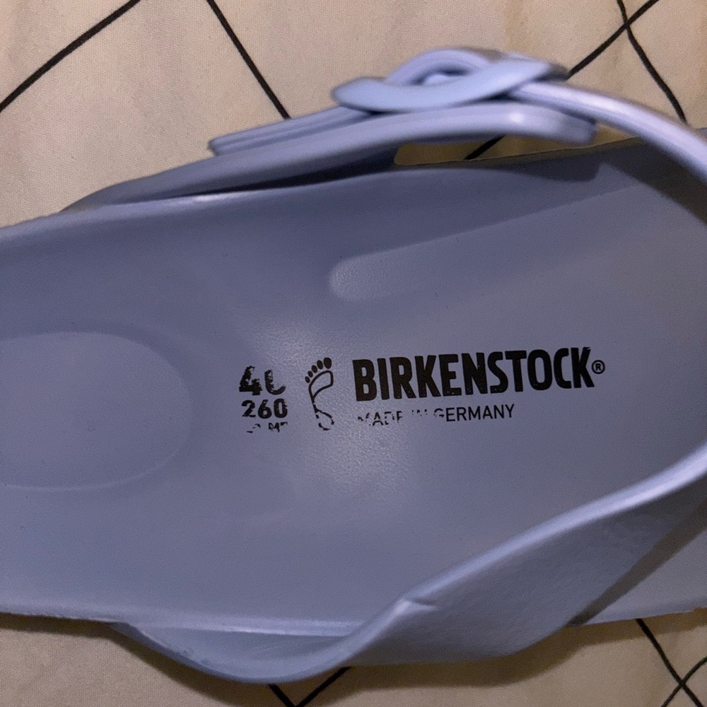 Birkenstock Sky Blue Slip-Ons - Picture 2 of 3